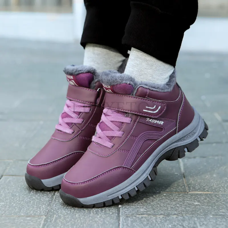 Winter Women Men Boots Plush Leather Waterproof Sneakers Climbing Hunting Shoes Unisex Lace-up Outdoor Warm Hiking Boot Man
Winter Women Men Boots Plush Leather Waterproof Sneakers Climbing Hunting Shoes Unisex Lace-up Outdoor Warm Hiking Boot Man