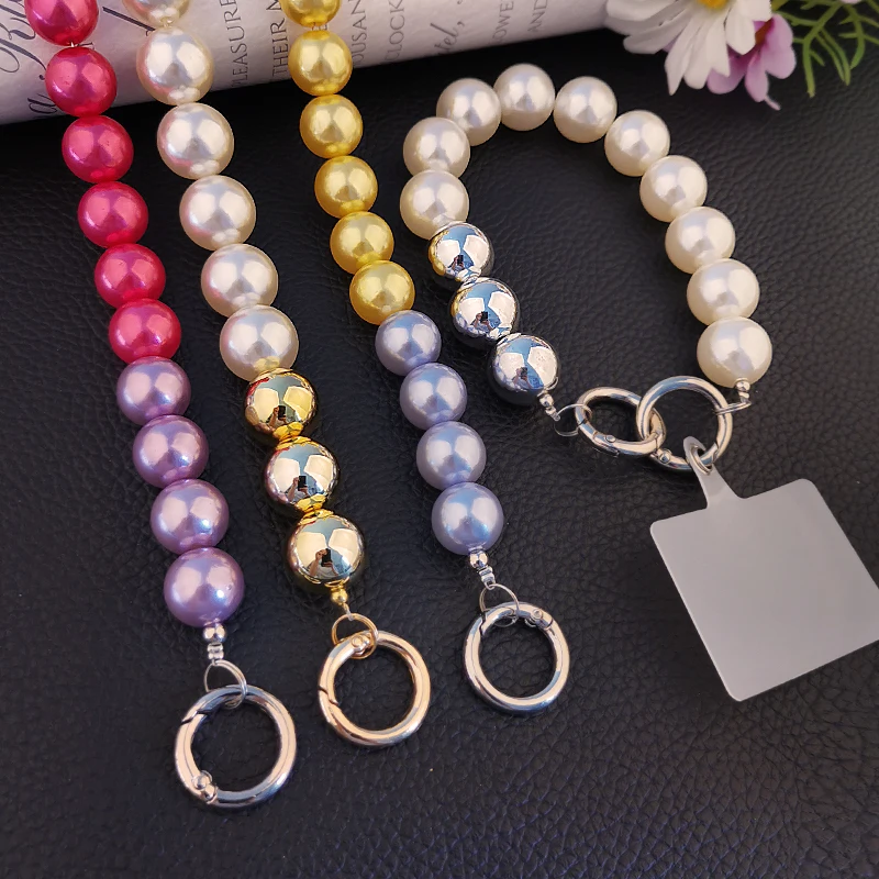 Mobile Phone Lanyard Hand-beaded Round Bead Pendant Hand-held Chain Universal Phone Case with Patch Anti-lost Sling Lanyard Keys
Mobile Phone Lanyard Hand-beaded Round Bead Pendant Hand-held Chain Universal Phone Case with Patch Anti-lost Sling Lanyard Keys