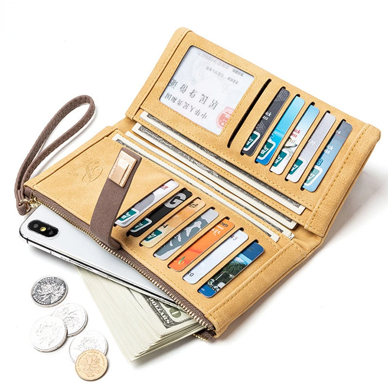 Wristband Long Clutch Wallet Women Soft Leather Card Holder Zipper Cell Phone Pocket Large Capacity Purse Female Wallet Carteras
Wristband Long Clutch Wallet Women Soft Leather Card Holder Zipper Cell Phone Pocket Large Capacity Purse Female Wallet Carteras