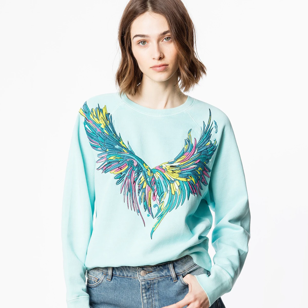 Jyate Wings Embroidery Sweatshirt Women 2022 Fashion O-neck Pullovers Spring Long Sleeve Top Quality Sweatshirts Pull Female
Jyate Wings Embroidery Sweatshirt Women 2022 Fashion O-neck Pullovers Spring Long Sleeve Top Quality Sweatshirts Pull Female
