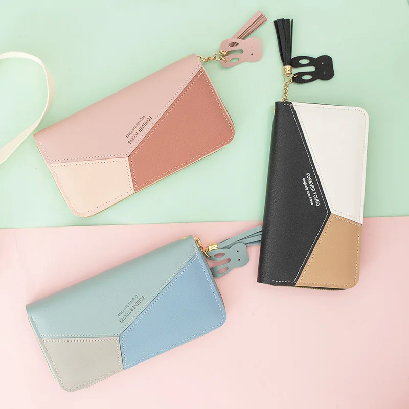 Women'S Wallet Women'S Long Zipper Splice Wallet Card Bag Student Zero Wallet Large Capacity Wallet
Women'S Wallet Women'S Long Zipper Splice Wallet Card Bag Student Zero Wallet Large Capacity Wallet