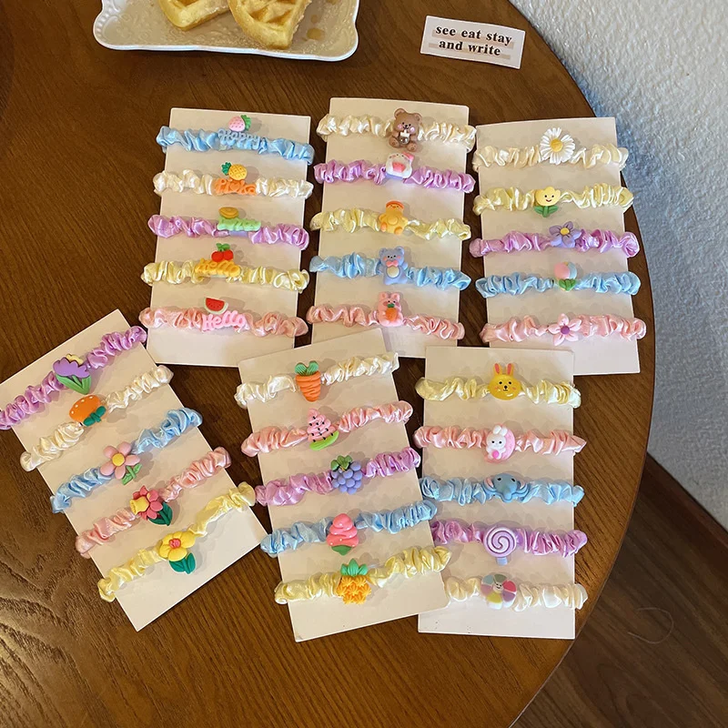 5PCS/Set Candy Color Cartoon Rabbit Bear Flower Small Intestine Elastic Hair Band For Girl Children Cute Lovely Rubber Ties Gift
5PCS/Set Candy Color Cartoon Rabbit Bear Flower Small Intestine Elastic Hair Band For Girl Children Cute Lovely Rubber Ties Gift