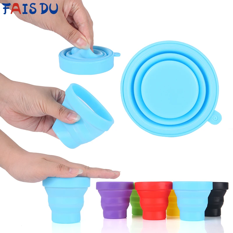 FAIS DU 170ML Portable Silicone Folding Water Cup Outdoor Heat Resistant Foldable Mug with Lid Collapsible Travel Drinking Cups
FAIS DU 170ML Portable Silicone Folding Water Cup Outdoor Heat Resistant Foldable Mug with Lid Collapsible Travel Drinking Cups
