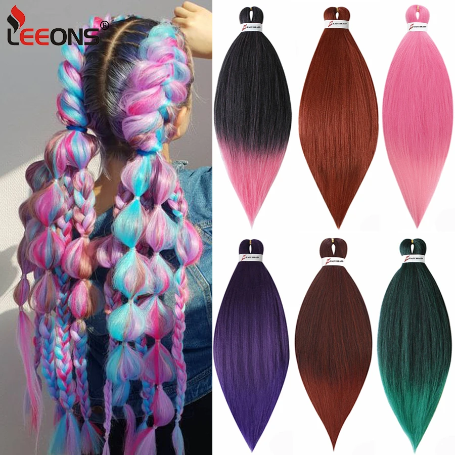 5 Packs Ombre Braiding Hair Pre Stretched Ez Braiding Hair Yaki Texture Synthetic Braid Hair Hot Water Setting For Twist Hair
5 Packs Ombre Braiding Hair Pre Stretched Ez Braiding Hair Yaki Texture Synthetic Braid Hair Hot Water Setting For Twist Hair