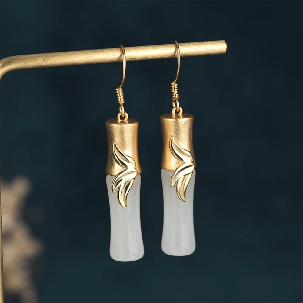 National Style Element Design Earrings for Women Jade Bamboo Chinese Dress Cheongsam Ear Hook Forest Girls Ear Jewelry Gifts
National Style Element Design Earrings for Women Jade Bamboo Chinese Dress Cheongsam Ear Hook Forest Girls Ear Jewelry Gifts