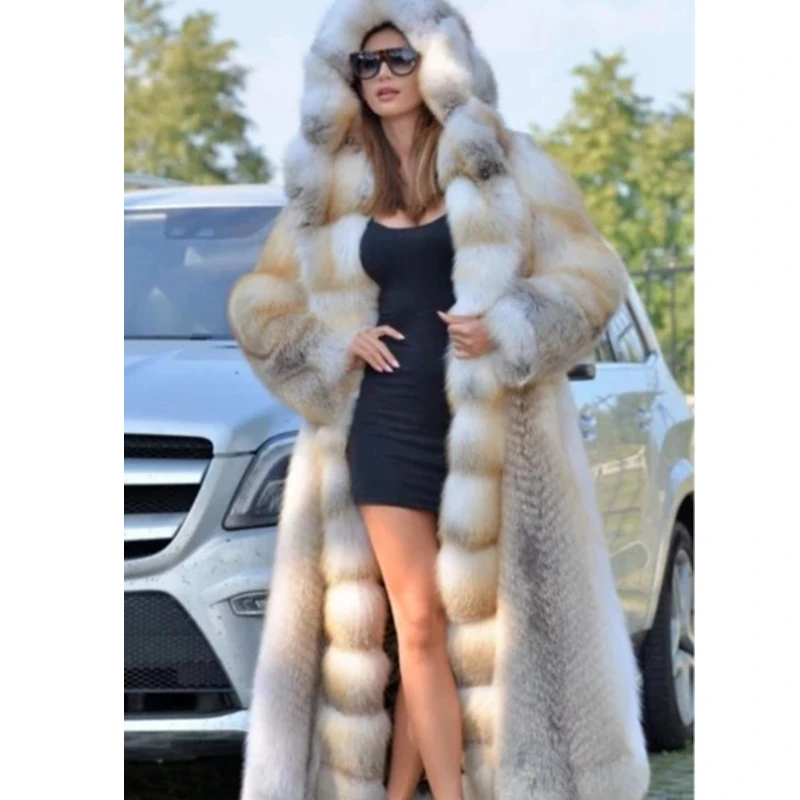 Lugentolo Long Faux Fur Coat Women Hooded Warm Winter Coat Large Size Loose Thicked Long Sleeve White Fur Coat
Lugentolo Long Faux Fur Coat Women Hooded Warm Winter Coat Large Size Loose Thicked Long Sleeve White Fur Coat