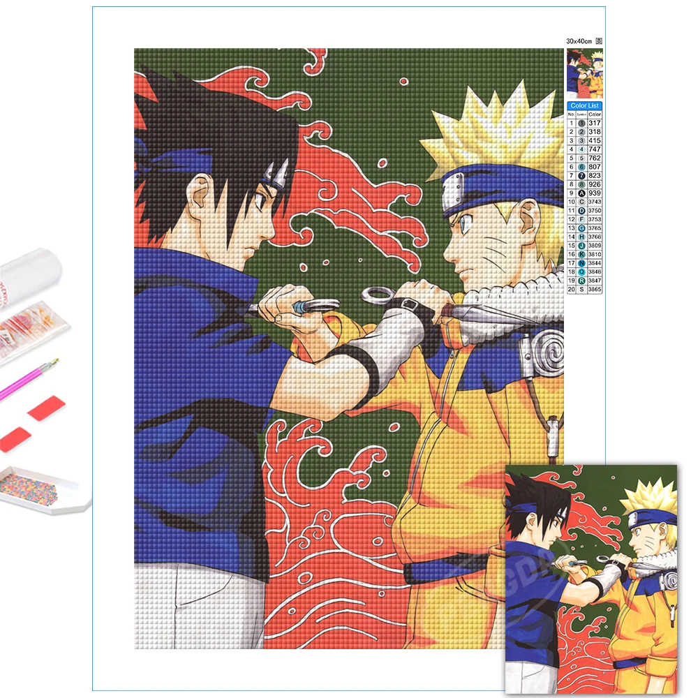 Japan Anime 5D Diamond Painting DIY Uzumaki Naruto Beadwork Cross Stitch Sasuke Full Square Drill Embroidery Home Decor Handmade
Japan Anime 5D Diamond Painting DIY Uzumaki Naruto Beadwork Cross Stitch Sasuke Full Square Drill Embroidery Home Decor Handmade