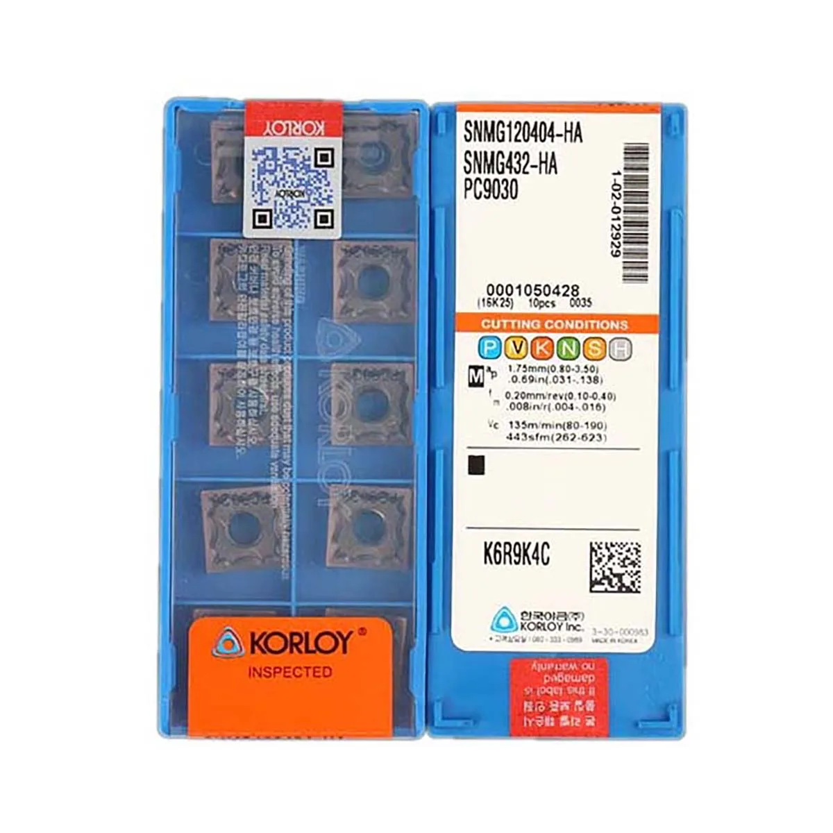 KORLOY 100% Original SNMG SNMG12 SNMG120404 HA H01 Medium Roughing Carbide Turning Inserts High Quality Turning Tools
KORLOY 100% Original SNMG SNMG12 SNMG120404 HA H01 Medium Roughing Carbide Turning Inserts High Quality Turning Tools