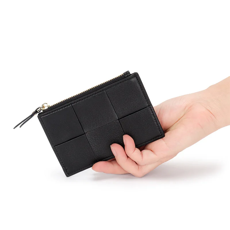 Unisex New Sheepskin Genuine Leather Short Zipper Wallet Women Credit Mini ID Card Holder Small Coin Purse For Men
Unisex New Sheepskin Genuine Leather Short Zipper Wallet Women Credit Mini ID Card Holder Small Coin Purse For Men