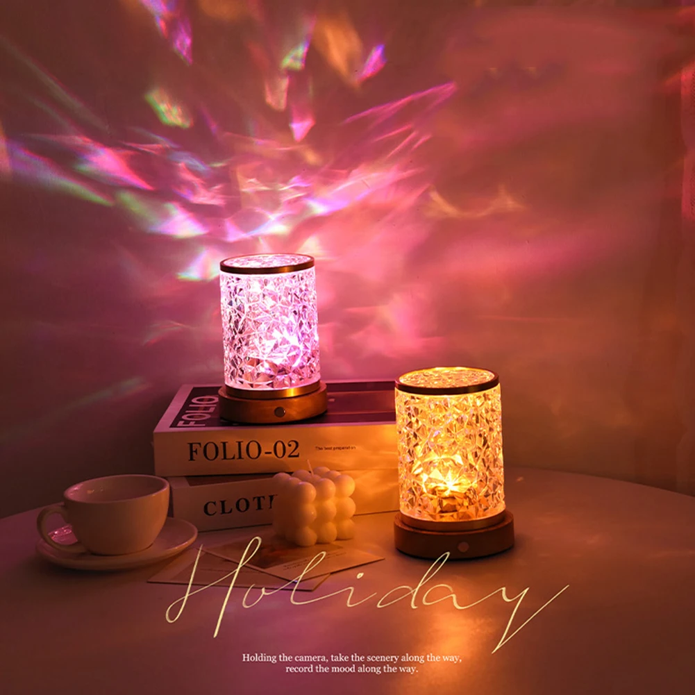 LED Projector Lamp Acrylic Water Ripple Photography Lighting USB Charging Touch Switch Dimmable Portable for Valentine Day Gift
LED Projector Lamp Acrylic Water Ripple Photography Lighting USB Charging Touch Switch Dimmable Portable for Valentine Day Gift