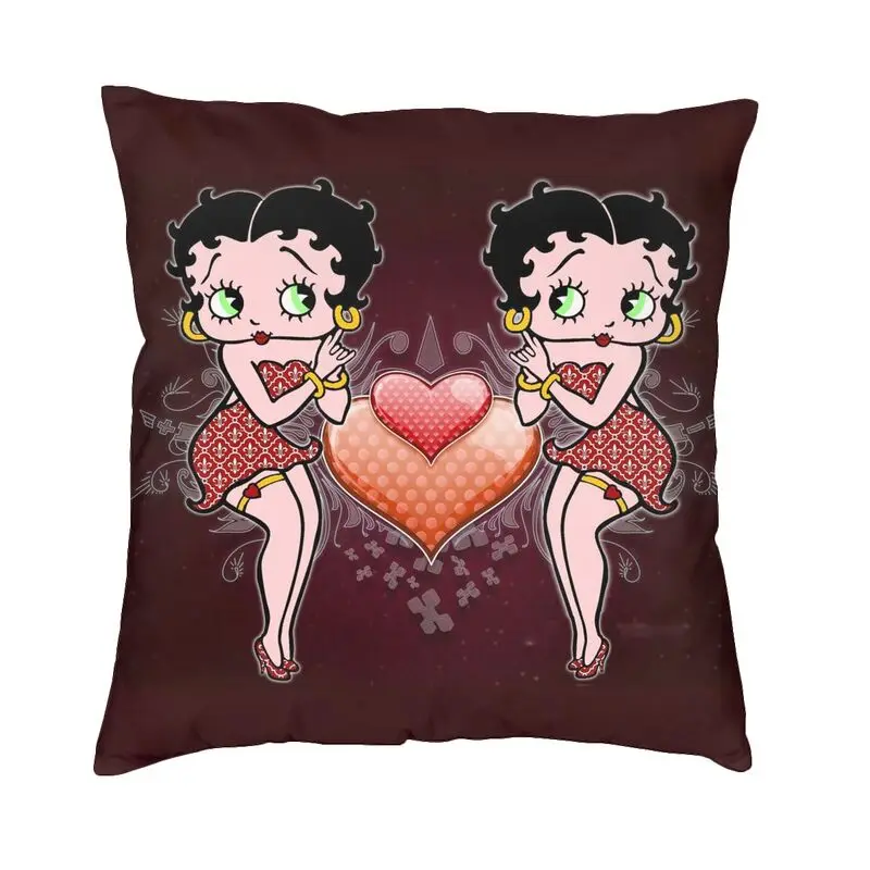 Boop Bettys Love Heart Throw Pillow Covers Decor Home Cute Vintage Cartoon Cushions for Sofa Square Pillowcase
Boop Bettys Love Heart Throw Pillow Covers Decor Home Cute Vintage Cartoon Cushions for Sofa Square Pillowcase