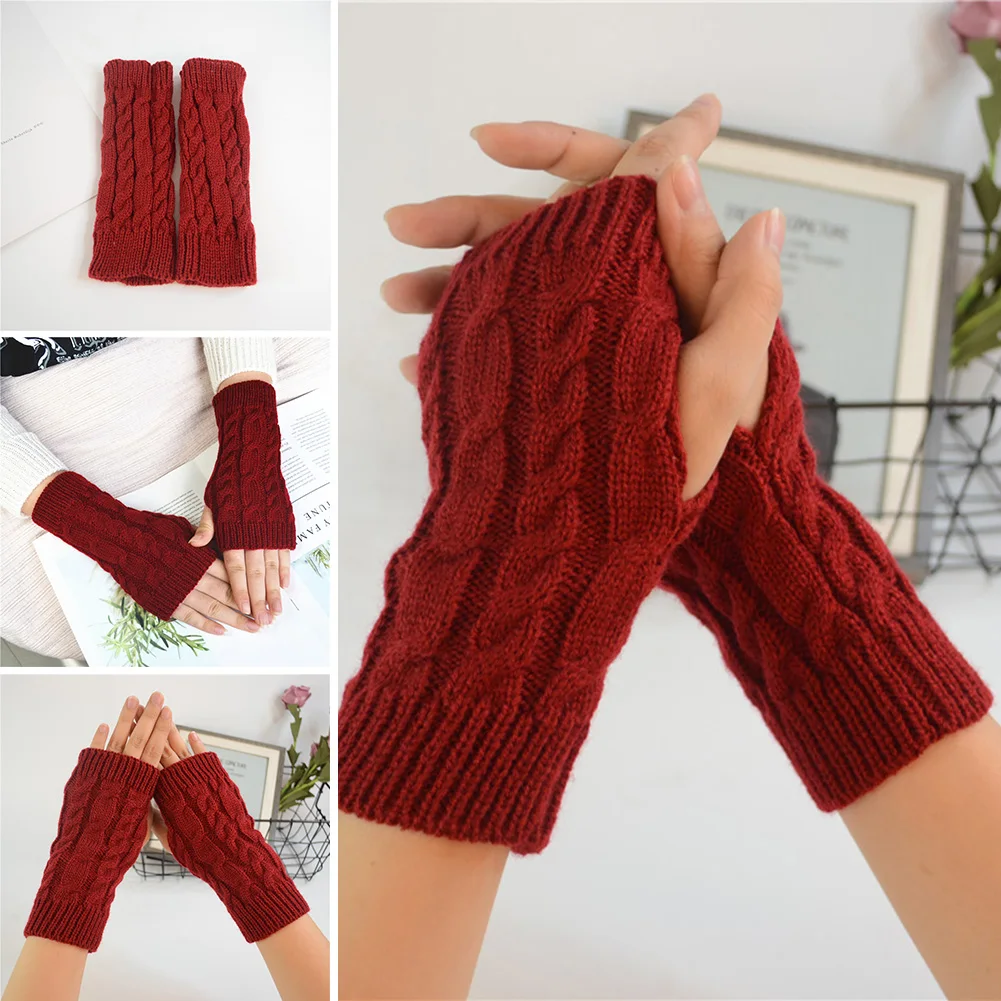 Half Finger Gloves for Women Winter Soft Warm Wool Knitting Arm Gloves Soft Warm Mittens Handschoenen Unisex Hand Warmer
Half Finger Gloves for Women Winter Soft Warm Wool Knitting Arm Gloves Soft Warm Mittens Handschoenen Unisex Hand Warmer