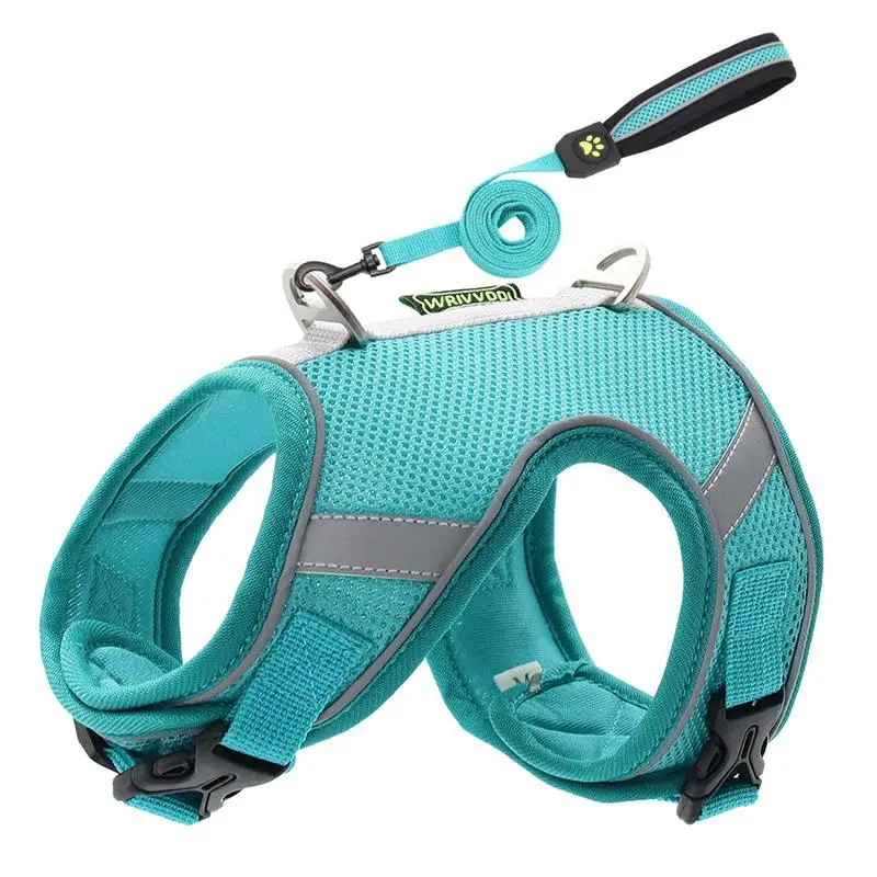 

Dog Harness With Leash Air Mesh Dog Harness And Leash Set Breathable Reflective Dog Vest Harness Buddy Puppy Harness For Small