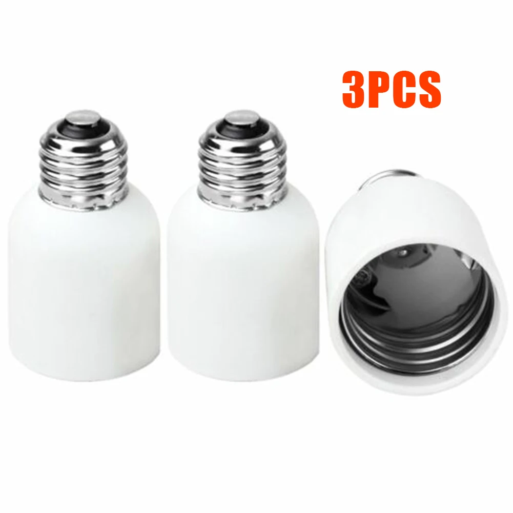 

3Pcs Light Sockets E26/E27 To E39/E40 Light Bulb Base Adapter Mogul Socket Bulb Holder Home Office Lighting Accessories