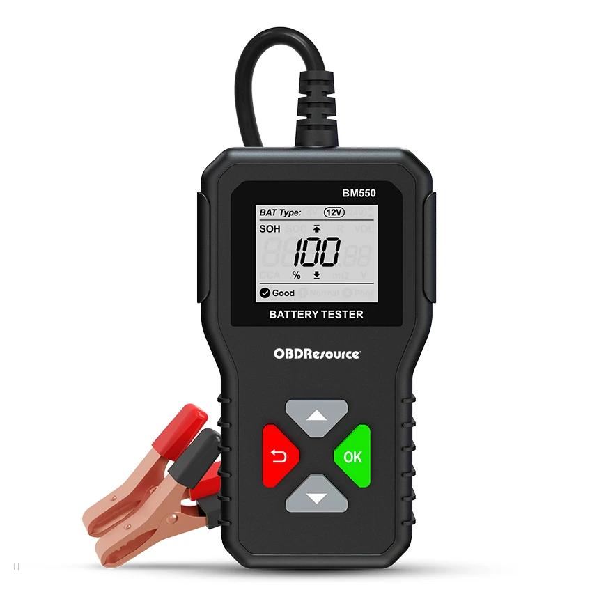 BM550 Car Battery Tester Tools BM550 100-2000 CCA Capacity Digital Car System 2Ah-220Ah 6V 12V 24V Automotive Diagnostic Device
BM550 Car Battery Tester Tools BM550 100-2000 CCA Capacity Digital Car System 2Ah-220Ah 6V 12V 24V Automotive Diagnostic Device