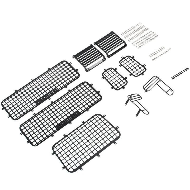 Metal Window Mesh Protective Net Light Cover Decoration For Traxxas TRX4 Defender 1/10 RC Crawler Car Upgrade Parts
Metal Window Mesh Protective Net Light Cover Decoration For Traxxas TRX4 Defender 1/10 RC Crawler Car Upgrade Parts