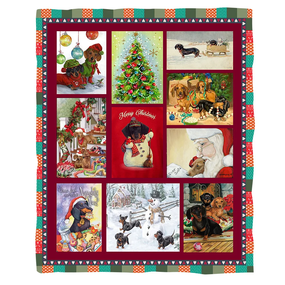 Christmas Dachshund 3d printed fleece blanket for Beds Hiking Picnic Thick Quilt Fashionable Bedspread Sherpa Throw Blanket
Christmas Dachshund 3d printed fleece blanket for Beds Hiking Picnic Thick Quilt Fashionable Bedspread Sherpa Throw Blanket