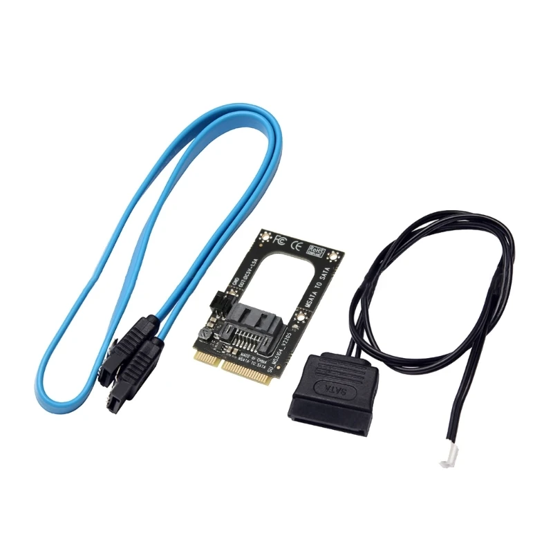 Mini Sata to 7Pin Sata Extension Adapter mSATA to Sata Converter Card for 2.5" 3.5" SSD with 50CM Sata Cable
Mini Sata to 7Pin Sata Extension Adapter mSATA to Sata Converter Card for 2.5" 3.5" SSD with 50CM Sata Cable