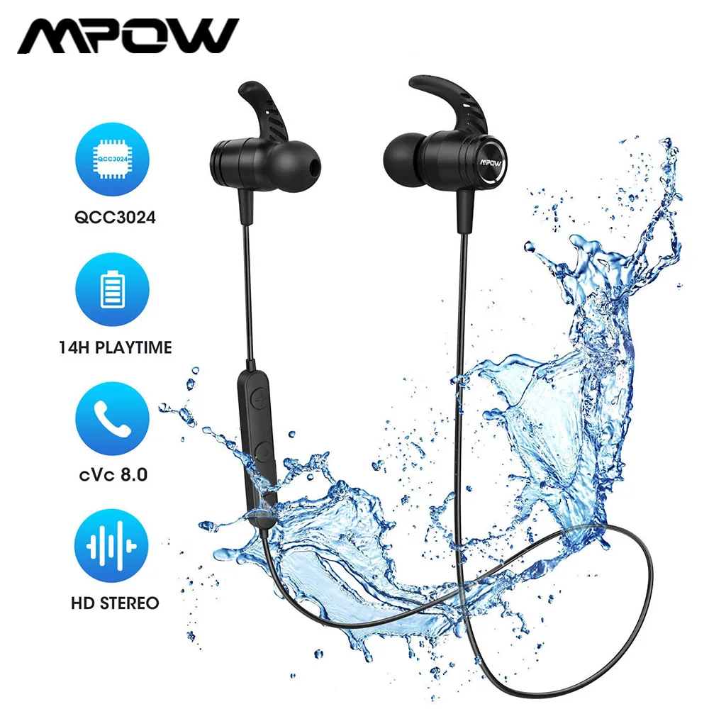 Mpow Bluetooth Earphones S10 Pro Wireless Earbuds Magnetic Neckband Earphone Waterproof Sport Headset with 14H Playtime
Mpow Bluetooth Earphones S10 Pro Wireless Earbuds Magnetic Neckband Earphone Waterproof Sport Headset with 14H Playtime