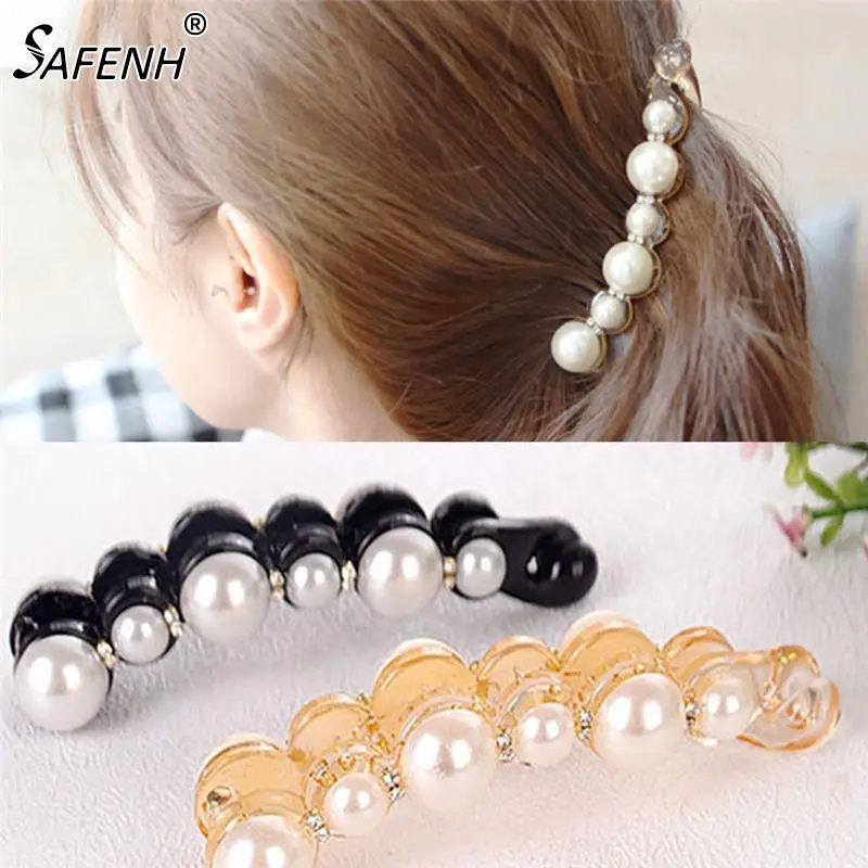 1Pc Simulated Pearls Hairpins Hair Clips Jewelry Banana Clips Headwear Accessories Women Hairgrips Girl Ponytail Barrettes
1Pc Simulated Pearls Hairpins Hair Clips Jewelry Banana Clips Headwear Accessories Women Hairgrips Girl Ponytail Barrettes