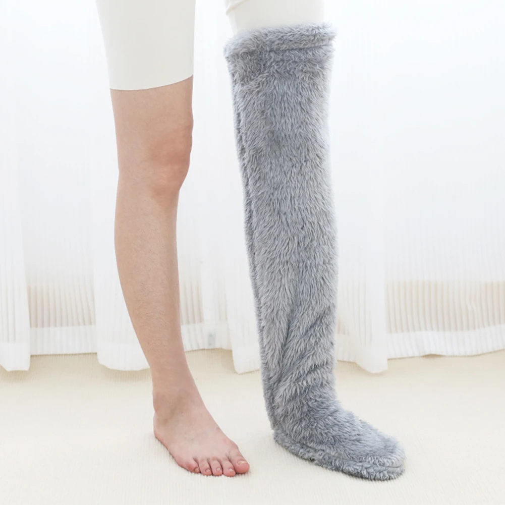 Winter Fuzzy Slipper Socks Cozy Plush Knee Protection Stockings Thickened Plush Slipper Stockings Furry Long Leg Socks for Women
Winter Fuzzy Slipper Socks Cozy Plush Knee Protection Stockings Thickened Plush Slipper Stockings Furry Long Leg Socks for Women