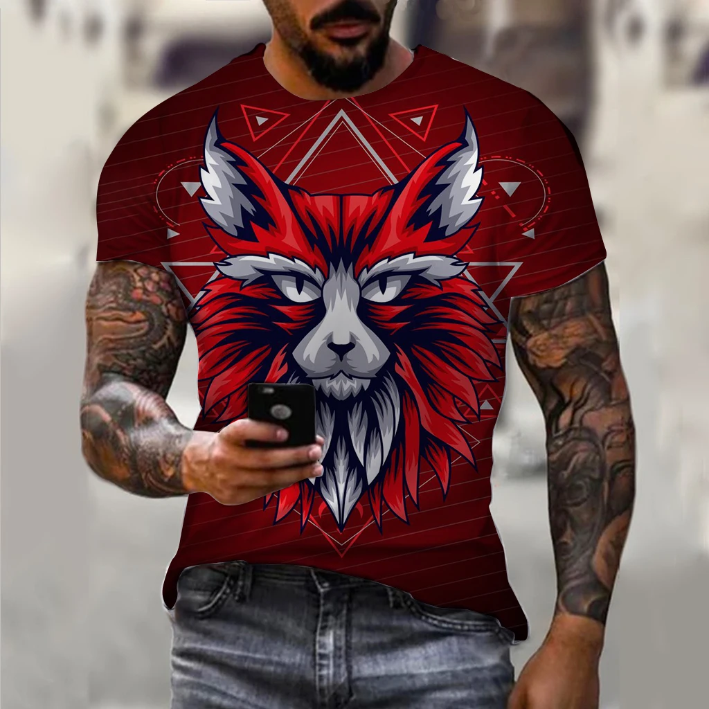 Vintage T Shirts For Men Clothing Fashion Ocelot Totem Pattern 3D Printed Short Sleeve Casual T-shirt Wowen's T-shirts Tops
Vintage T Shirts For Men Clothing Fashion Ocelot Totem Pattern 3D Printed Short Sleeve Casual T-shirt Wowen's T-shirts Tops
