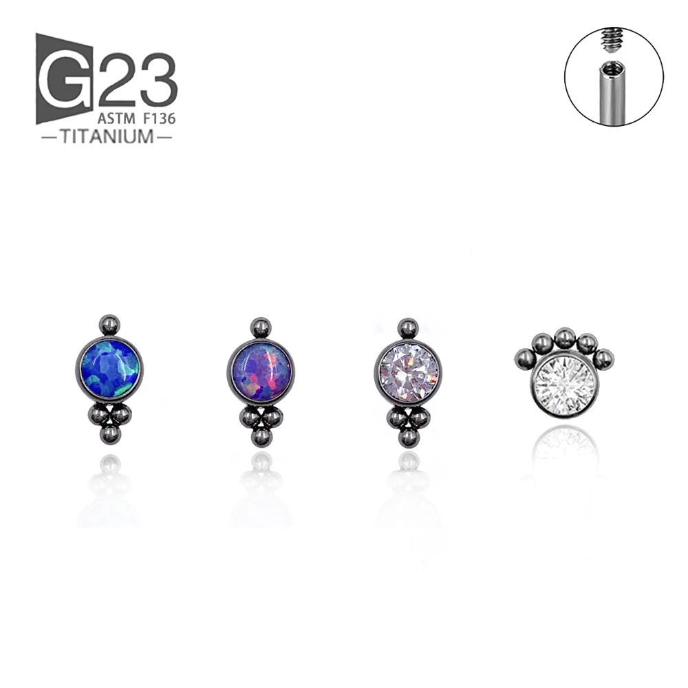 1PC Opal Lip Studs F136 Titanium Earrings For Women Cartilage Zircon External Spiral Body Piercing Gifts Jewelry for Women
1PC Opal Lip Studs F136 Titanium Earrings For Women Cartilage Zircon External Spiral Body Piercing Gifts Jewelry for Women