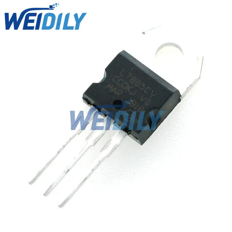 

10PCS New Triode Transistor L7805CV L7805 7805 l7805cv Voltage Regulator 5V 1.5A TO-220 Three Terminal Regulator