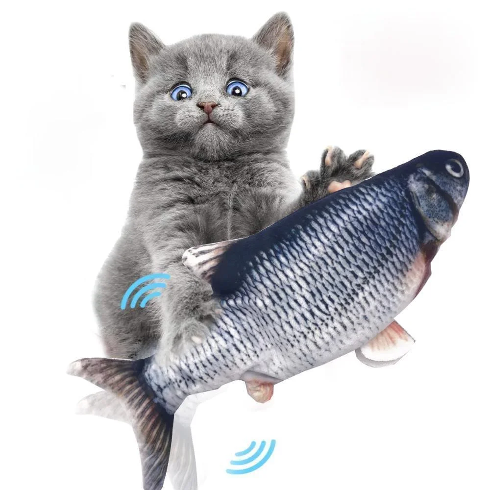 Moving Fish Electric Toy For Cat USB Charger Interactive Cat Chew Bite Toys Supplies Kitten Fish Flop Cat Wagging Toy
Moving Fish Electric Toy For Cat USB Charger Interactive Cat Chew Bite Toys Supplies Kitten Fish Flop Cat Wagging Toy
