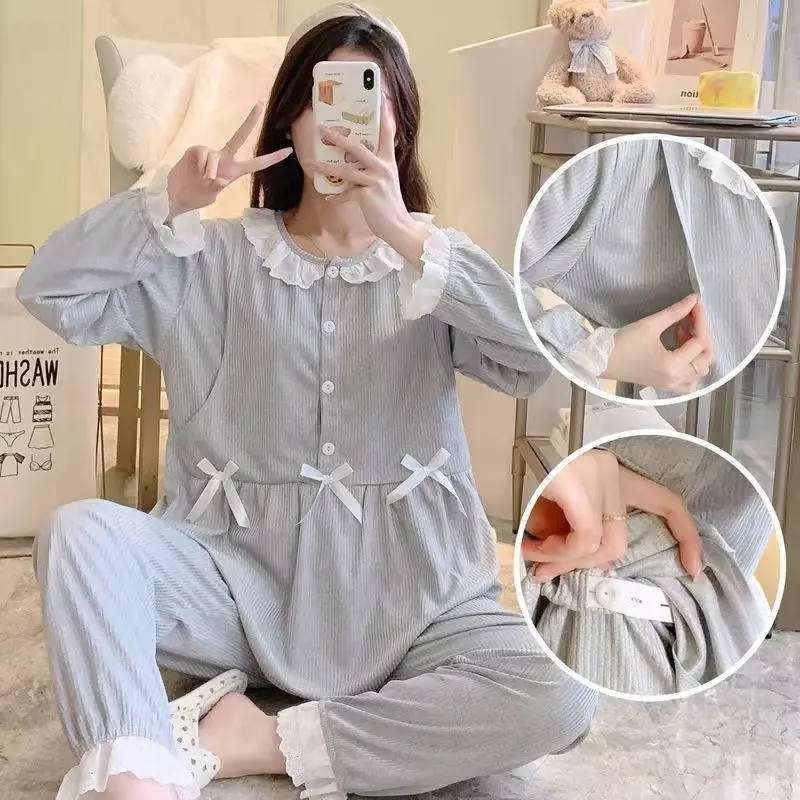 2 шт./комплект, пижамы для беременных
2 шт./комплект, пижамы для беременных