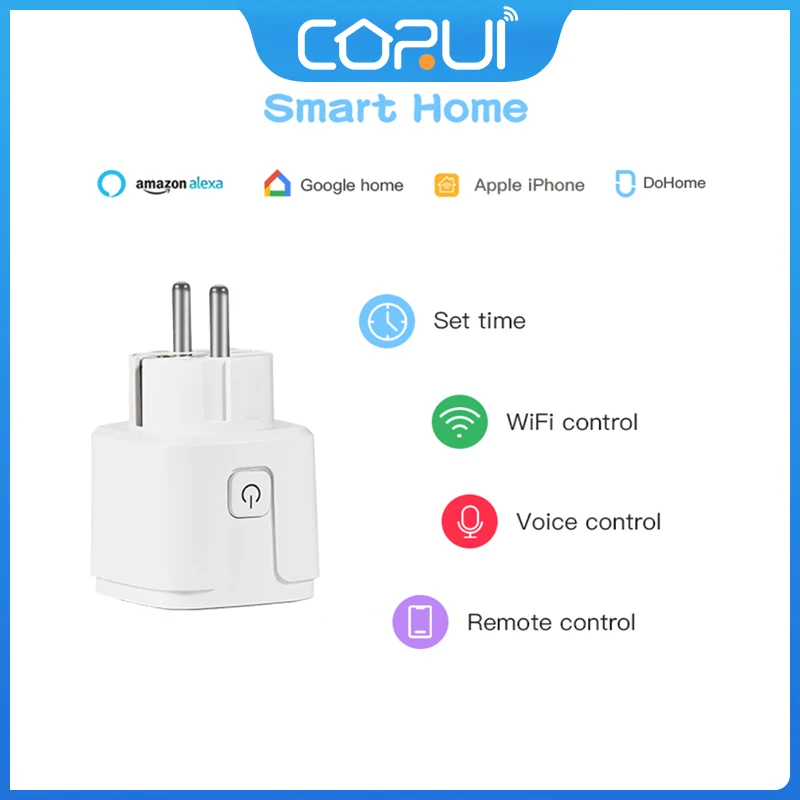 CoRui Apple Homekit Smart Socket WiFi Electrical Outlets Plug Remote Siri Voice Control Wall Light Switch Smart Home Part
CoRui Apple Homekit Smart Socket WiFi Electrical Outlets Plug Remote Siri Voice Control Wall Light Switch Smart Home Part