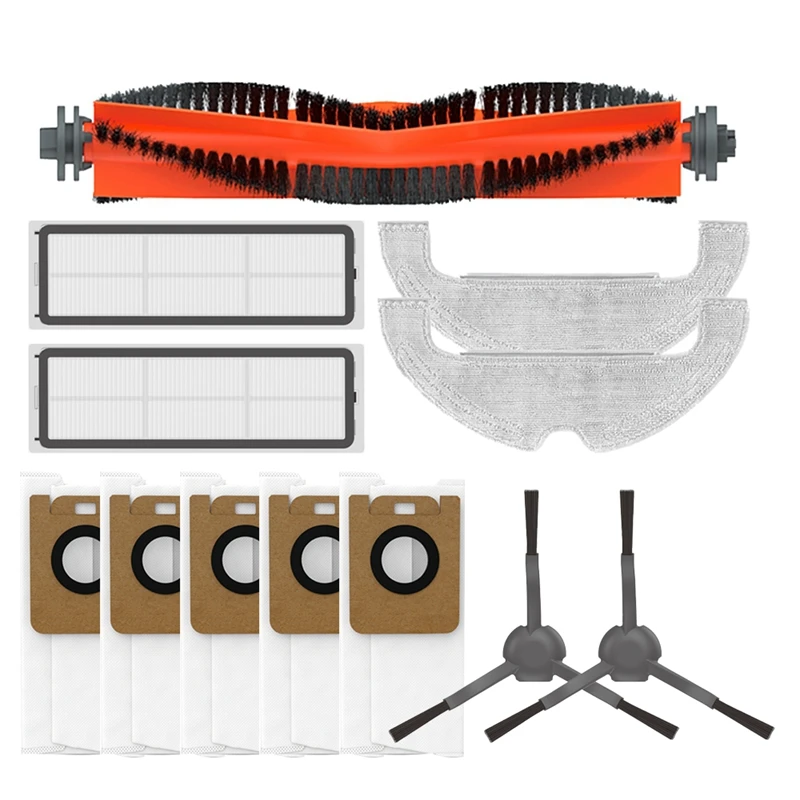 For Dreame L10PLUS/Z10 PRO Robot Vacuum Cleaner Spare Parts Dust Bag HEPA Filter Side Brush Main Brush Mop Cloths
For Dreame L10PLUS/Z10 PRO Robot Vacuum Cleaner Spare Parts Dust Bag HEPA Filter Side Brush Main Brush Mop Cloths