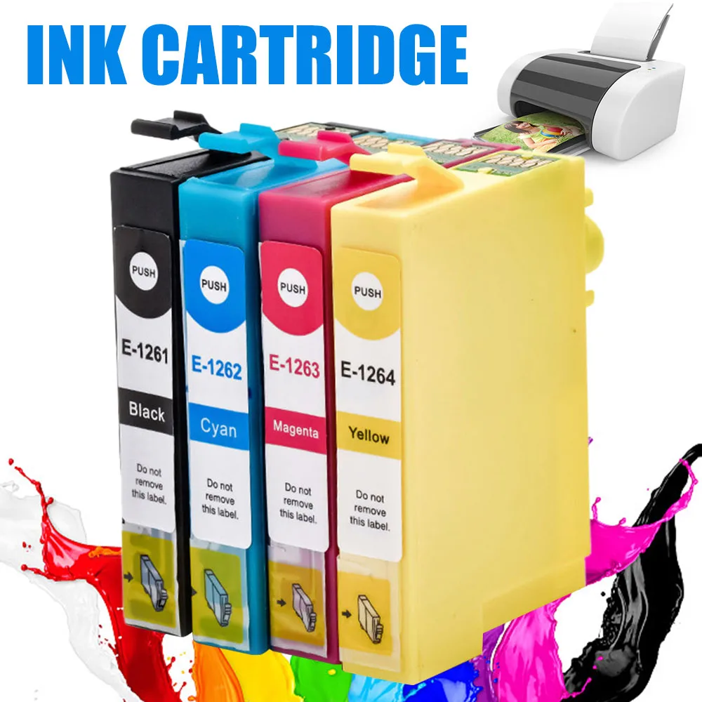New 1pc Ink Cartridge T1261 For Epson NX330 NX430 Workforce 520 60 435 545 630 635 645 840 845 Ink capacity 18ml 15ml 15ml 15ml
New 1pc Ink Cartridge T1261 For Epson NX330 NX430 Workforce 520 60 435 545 630 635 645 840 845 Ink capacity 18ml 15ml 15ml 15ml