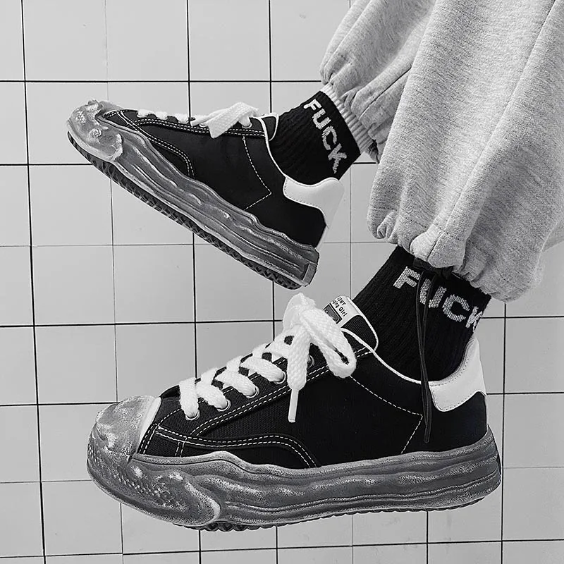 Men's Vulcanized Shoes Vintage Colorblock Dissolving Shoes Black Sneakers Trend Men Fashion Sneakers Plus Size Canvas Shoes
Men's Vulcanized Shoes Vintage Colorblock Dissolving Shoes Black Sneakers Trend Men Fashion Sneakers Plus Size Canvas Shoes