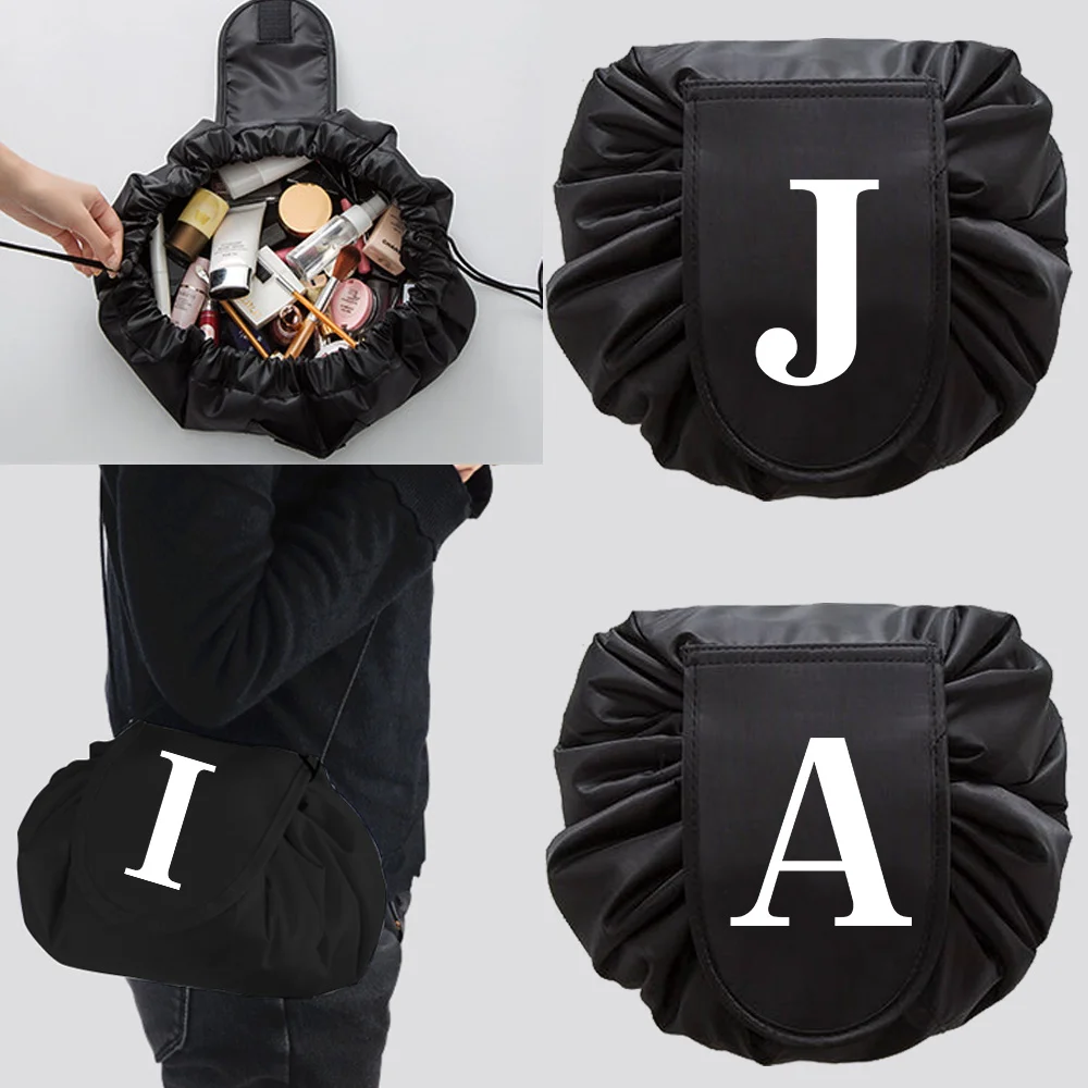 Women Drawstring Cosmetic Bag Organizer Travel Toiletry Storage Shoulder Bag Make Up Pouch Beauty Case White Lettern Series
Women Drawstring Cosmetic Bag Organizer Travel Toiletry Storage Shoulder Bag Make Up Pouch Beauty Case White Lettern Series