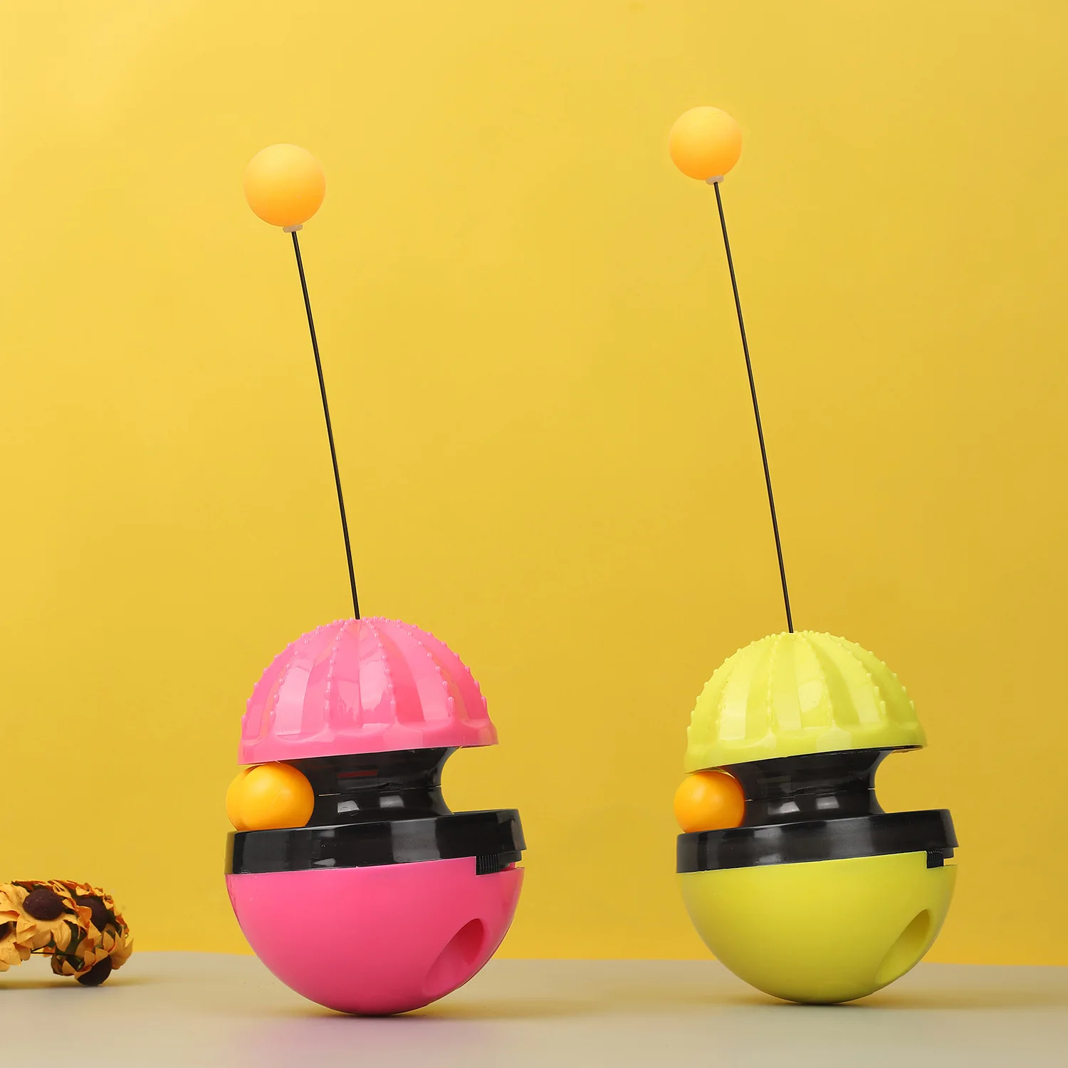 Interactive cat tumbler toy with rolling ball Food dispenser toy Funny cat slow feeder IQ training for kittens
Interactive cat tumbler toy with rolling ball Food dispenser toy Funny cat slow feeder IQ training for kittens