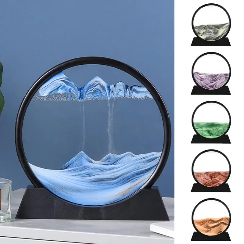 Dynamic Sand Picture 3D Round Glass Red Orange Moving Sand Art Mountains Valleys Flowing Sand Picture Home Office Sand Pictures
Dynamic Sand Picture 3D Round Glass Red Orange Moving Sand Art Mountains Valleys Flowing Sand Picture Home Office Sand Pictures