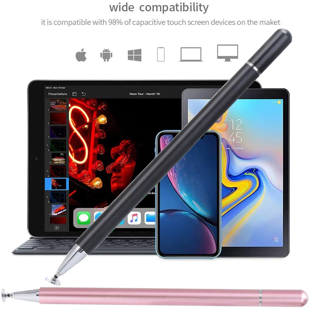 

50 шт./лот высокочувствительные стилусы карандаш Магнитный колпачок для iPad iPhone Samsung Серия Все емкостные сенсорные экраны