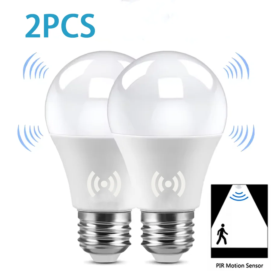 Светодиодная лампа E27 с датчиком движения 15 Вт, белый свет, комплект из 2 штук
Светодиодная лампа E27 с датчиком движения 15 Вт, белый свет, комплект из 2 штук