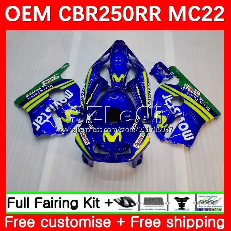 Injection For HONDA CBR250RR MC22 CBR250 CBR 250CC 250 RR CC 250RR 90 91 92 93 94 95 96 97 98 99 Fairings 27LQ.4 Movistar Blue
Injection For HONDA CBR250RR MC22 CBR250 CBR 250CC 250 RR CC 250RR 90 91 92 93 94 95 96 97 98 99 Fairings 27LQ.4 Movistar Blue