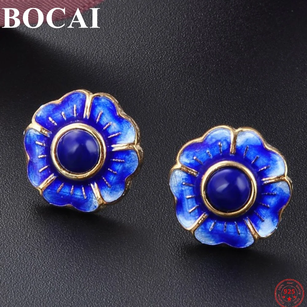BOCAI S925 чистого серебра серьги из перегородчатой эмали Женские этнические Стиль Ретро Lapis Lazuli Южно-красный серьги ремесло эмаль Цвет ювелирн...
BOCAI S925 чистого серебра серьги из перегородчатой эмали Женские этнические Стиль Ретро Lapis Lazuli Южно-красный серьги ремесло эмаль Цвет ювелирн...