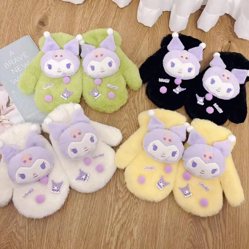 Kawaii Sanrio Anime Glove Cute Kuromi Winter Cartoon Versatile Thickening Warm Fashion Sweet Dopamine Color Mitten Girls Gifts
Kawaii Sanrio Anime Glove Cute Kuromi Winter Cartoon Versatile Thickening Warm Fashion Sweet Dopamine Color Mitten Girls Gifts