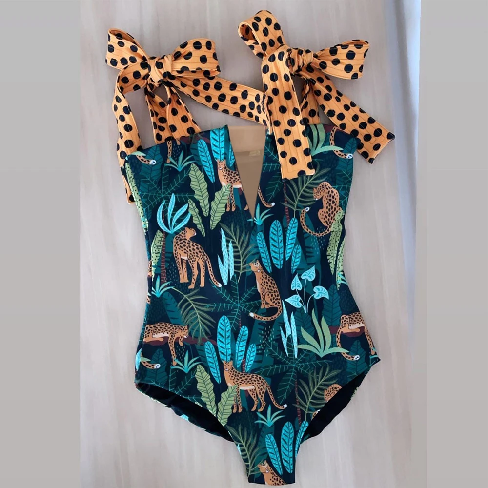 2022 New Sexy One Piece Swimsuit Shoulder Strappy Swimsuit Print Floral Swimwear Women Backless Bathing Suit Beach Wear Monokini
2022 New Sexy One Piece Swimsuit Shoulder Strappy Swimsuit Print Floral Swimwear Women Backless Bathing Suit Beach Wear Monokini