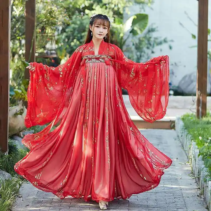 Женское платье Hanfu Yunhe на весну и лето, Сказочная нагрудная юбка, супер сказочная и элегантная традиционная одежда для студентов
Женское платье Hanfu Yunhe на весну и лето, Сказочная нагрудная юбка, супер сказочная и элегантная традиционная одежда для студентов