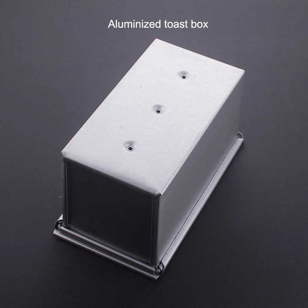 

Toast Box Bread Oven Cake Mold With Cover Baking Tool Loaf Pan Coating Homemade Cakes Household Accessories 250g
