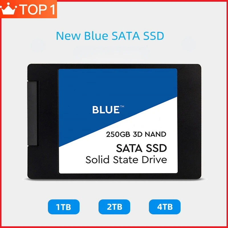 

New Blue SSD 250GB Internal Solid State Disque 500GB 1TB 2TB 3D NAND SATA3 2.5" SSD For Laptop NoteBook PC