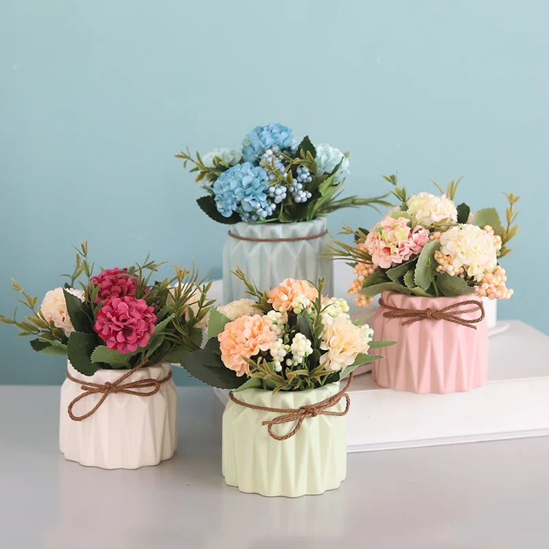 European-style simulation hydrangea plant potted fake flower pot decoration creative home desktop decoration wedding gift
European-style simulation hydrangea plant potted fake flower pot decoration creative home desktop decoration wedding gift