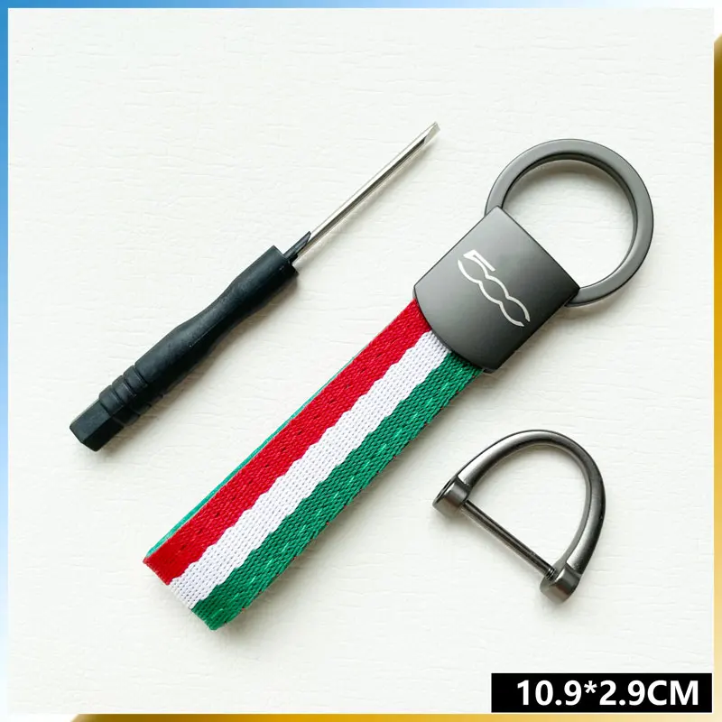 Car Key Accessories For Fiat 500 Abarth National Flag Fabric Weaving Styling Metal Key Ring Zinc Alloy Car Key Chain
Car Key Accessories For Fiat 500 Abarth National Flag Fabric Weaving Styling Metal Key Ring Zinc Alloy Car Key Chain