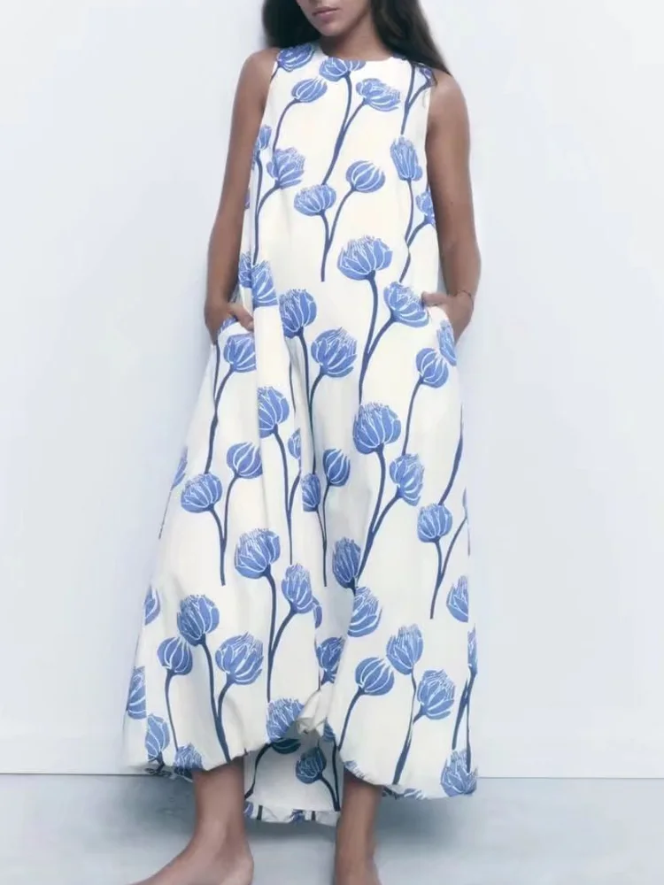 Kumsvag 2022 Summer Women MIDI Tank Dress Vintage Floral Print O-Neck Sleeveless Female Elegant Street Mid-Calf Dresses Clothing
Kumsvag 2022 Summer Women MIDI Tank Dress Vintage Floral Print O-Neck Sleeveless Female Elegant Street Mid-Calf Dresses Clothing