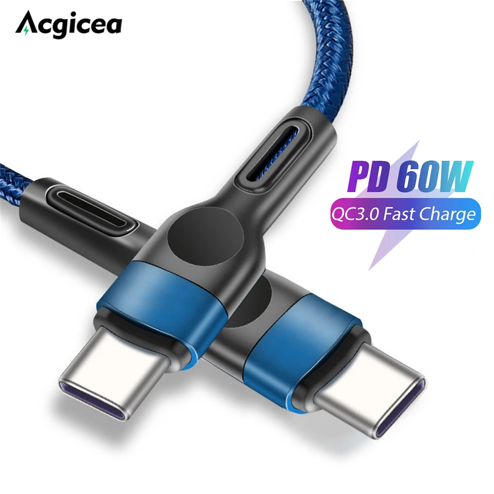 60W USB Type C Cable Super-Fast For Huawei P50 P40 Pro Xiaomi Samsung Fast Charging USB-C Charger Mobile Phone Cables Data Cord
60W USB Type C Cable Super-Fast For Huawei P50 P40 Pro Xiaomi Samsung Fast Charging USB-C Charger Mobile Phone Cables Data Cord